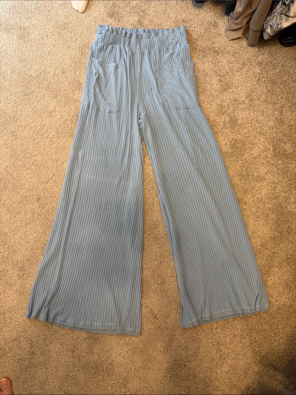 Free People Movement Blissed Out Wide-Leg Pants Sz M - Picture 3 of 7